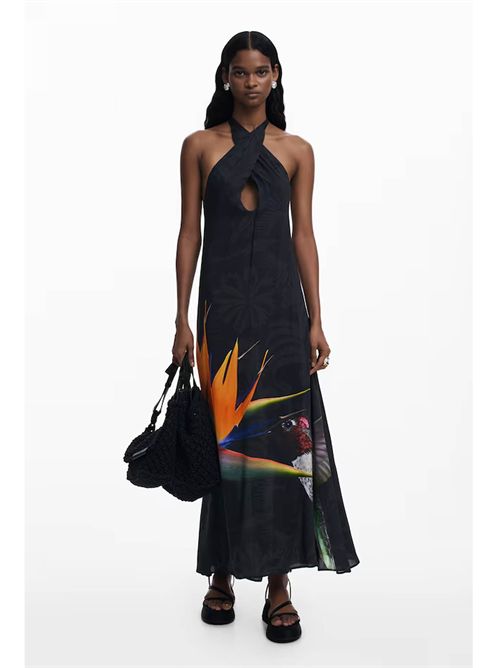 Long dress with halter neck 25SWMW11 DESIGUAL | 25SWMW112000
