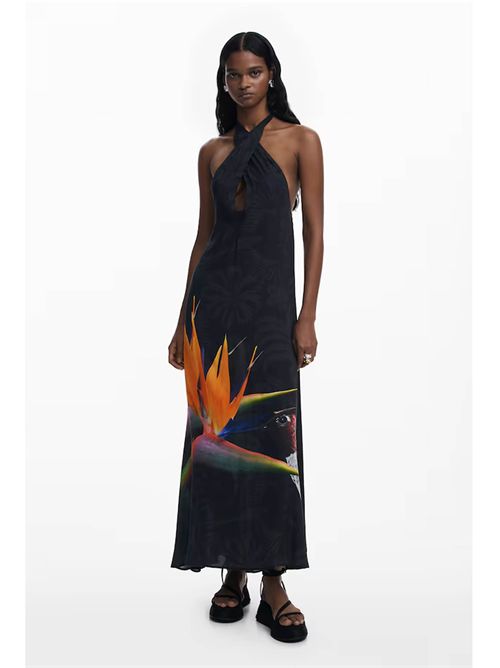 Long dress with halter neck 25SWMW11 DESIGUAL | 25SWMW112000