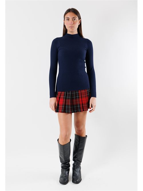 Viscose sweater V-neck soft line 3M0815C KONTATTO | 3M0815CBLU