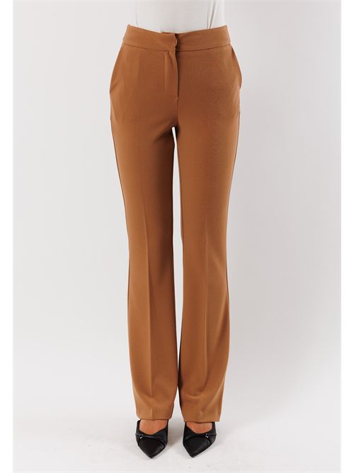 completo con giacca doppiopetto e pantalone a zampa AI25685 MESANGE | AI25685CAMMELLO